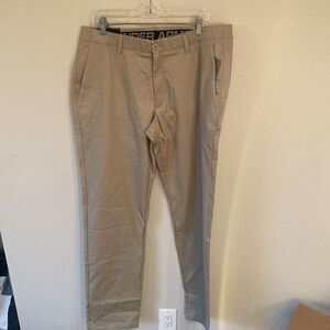 Under Armour UA Golf Pants Drive Beige Men’s Sz 38x36